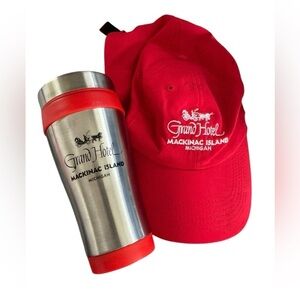 Mackinac Island Grand Hotel ballcap and tumbler
